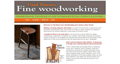 Desktop Screenshot of paulbainesfinewoodworking.com
